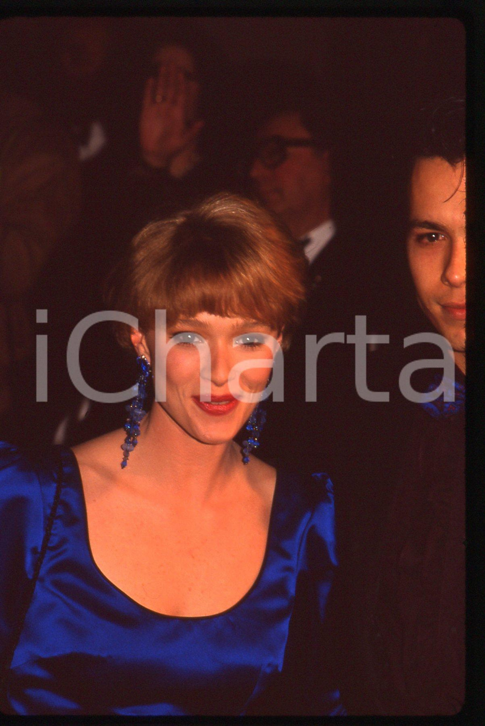35mm vintage slide* 1991 BEVERLY HILLS Lauren HOLLY ai GOLDEN GLOBE - Ritratto 1