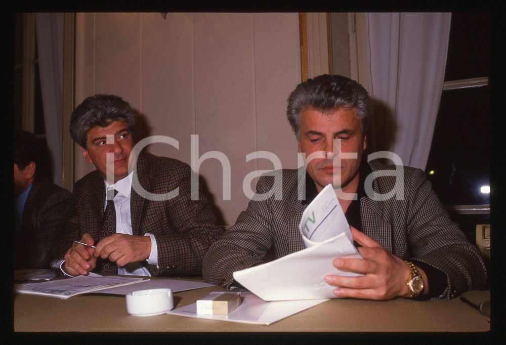 35mm vintage slide* 1990 ca RAI TV Michele PLACIDO Luigi PERELLI - LA PIOVRA (1)