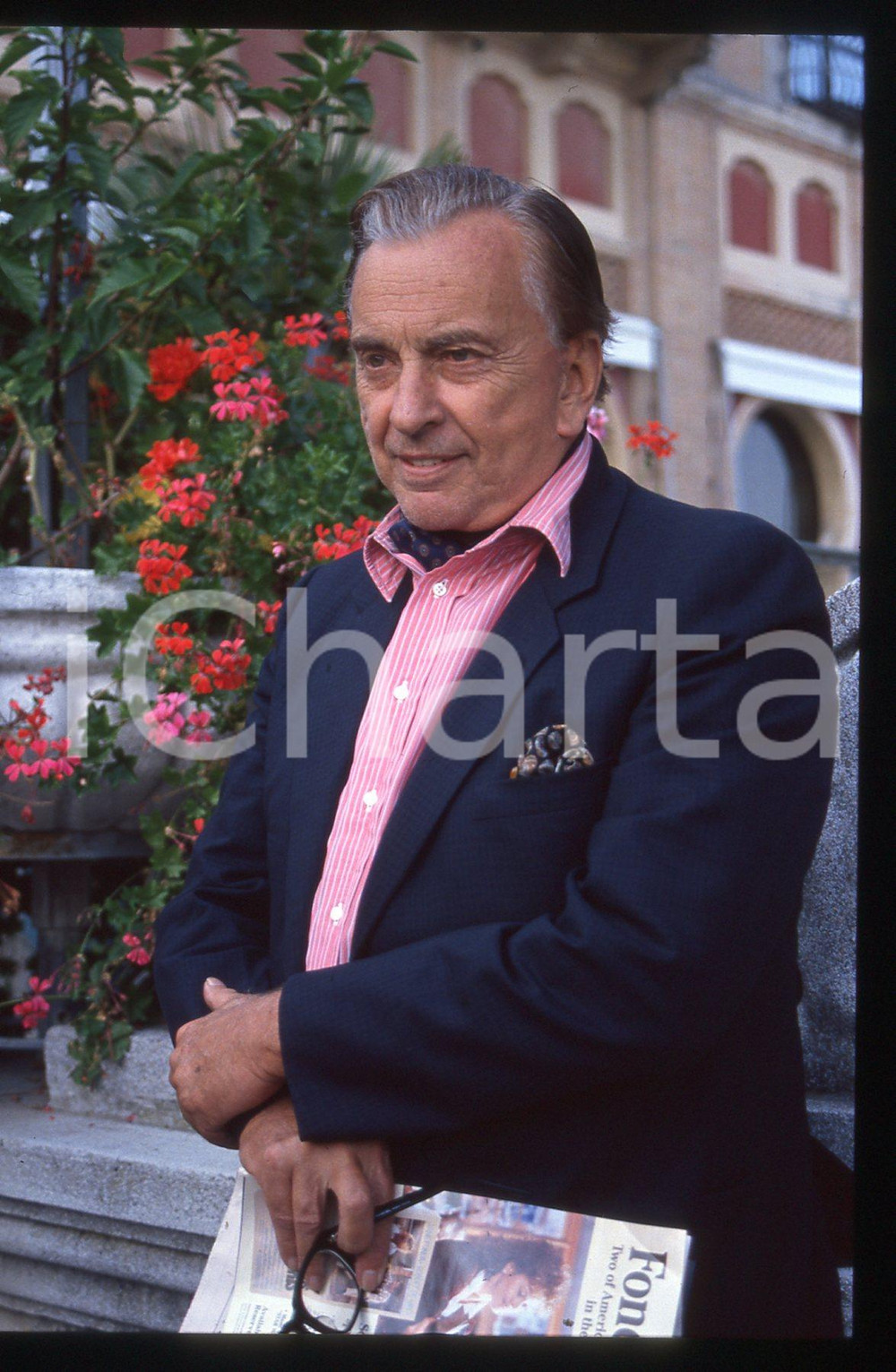 35mm vintage slide* 1990 LIDO DI VENEZIA Gore VIDAL all'Hotel Excelsior (38)