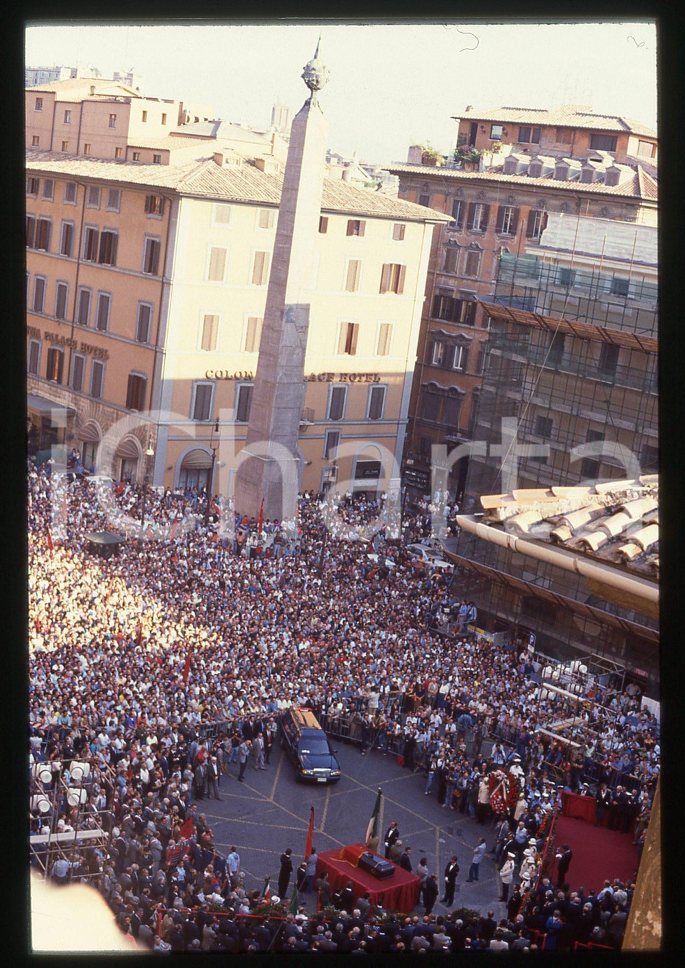 35mm vintage slide* 1990 ROMA - PCI Funerale di Gian Carlo PAJETTA (4)