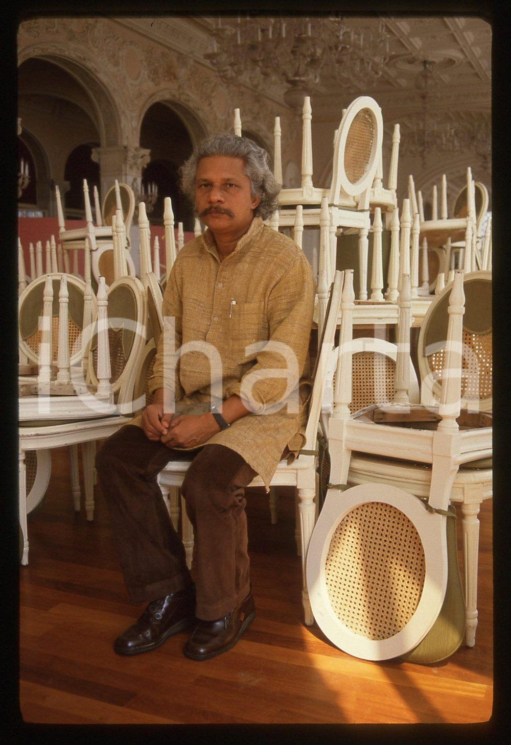 35mm vintage slide* 1990 VENEZIA Adoor GOPALAKRISHNAN - Ritratto del regista (1)