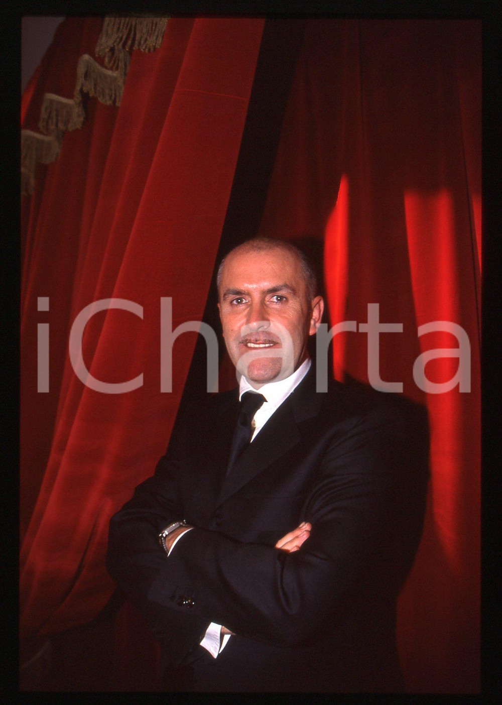 Fotografia d epoca originale 35mm vintage slide 2000 ca MODA Alviero MARTINI  Ritratto dello stilista 1 1