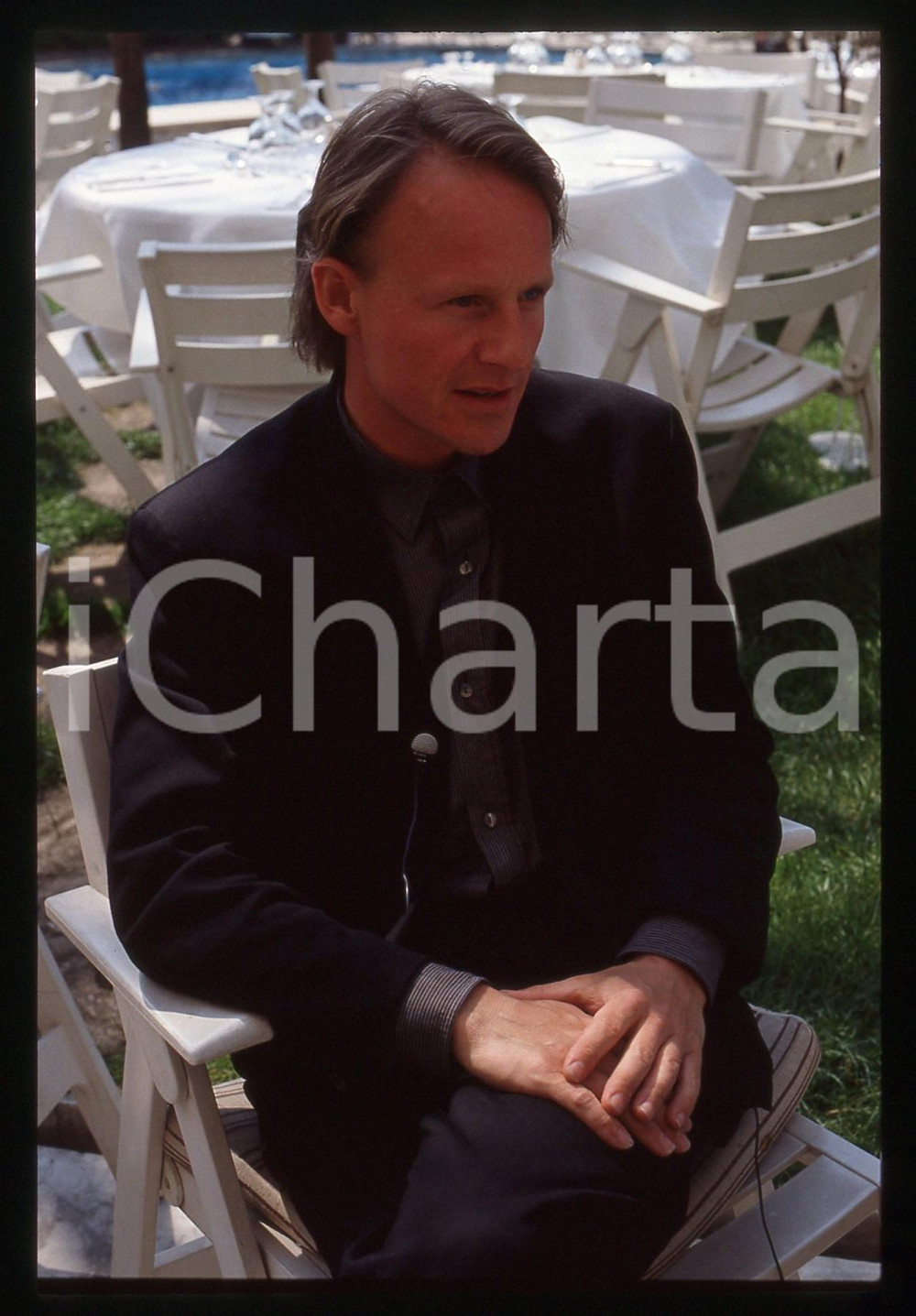 Fotografia d epoca originale 35mm vintage slide 1984 CANNES Marek KANIEVSKA  Ritratto del regista 11 1