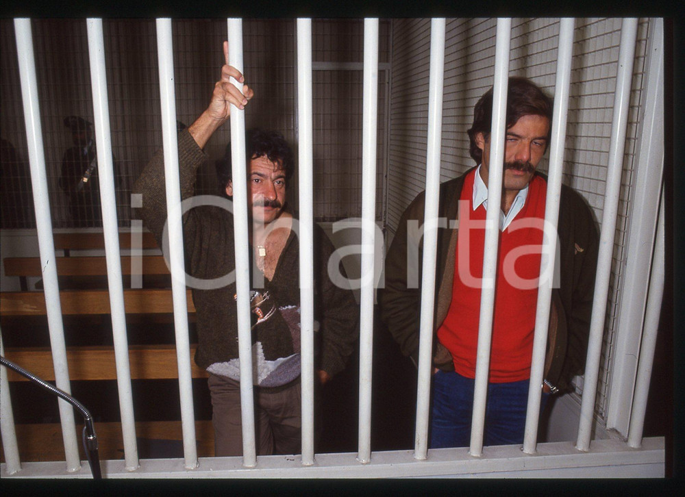 Fotografia d epoca originale 35mm vintage slide 1990 ca BRIGATE ROSSE Francesco LO BIANCO Francesco PICCIONI 1