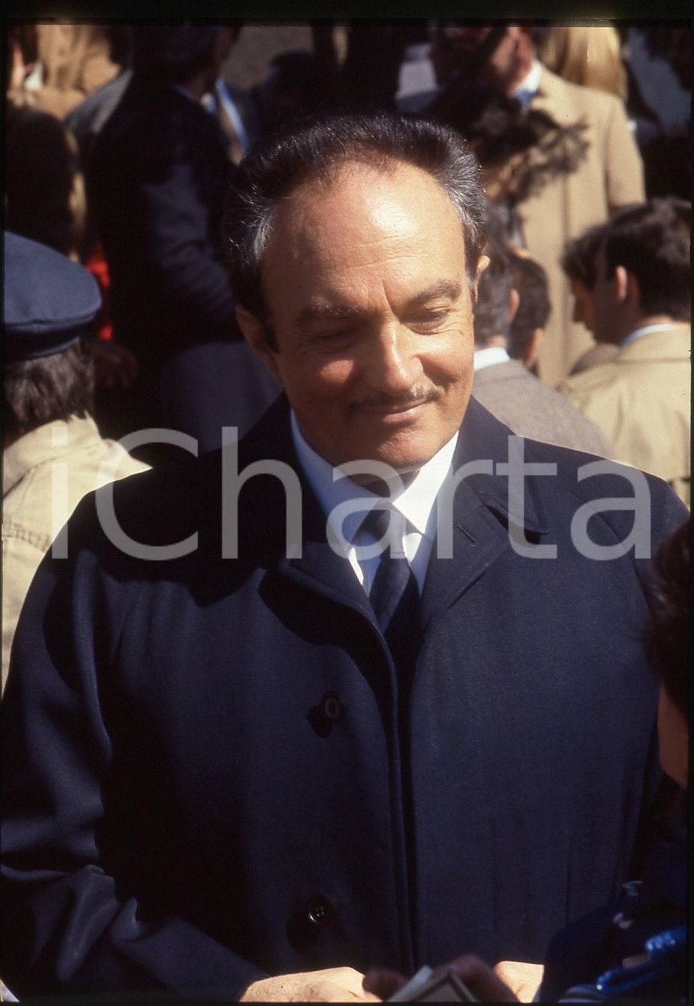 35mm vintage slide* 1986 MILANO Funerale Michele SINDONA Enio SINDONA Ritratto 8