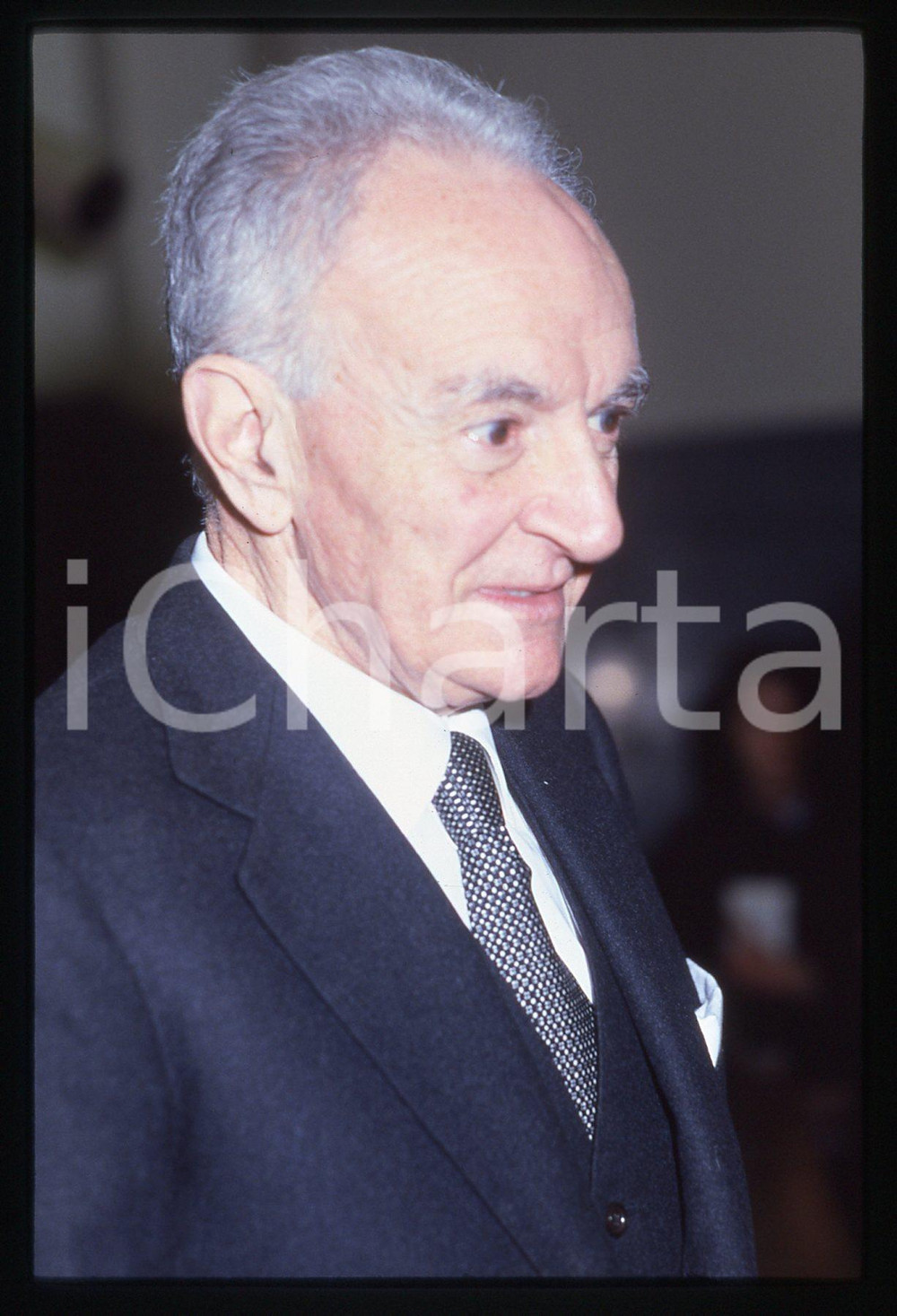 35mm vintage slide* 1985 ca MILANO Michele SINDONA al Processo AMBROSOLI (3)