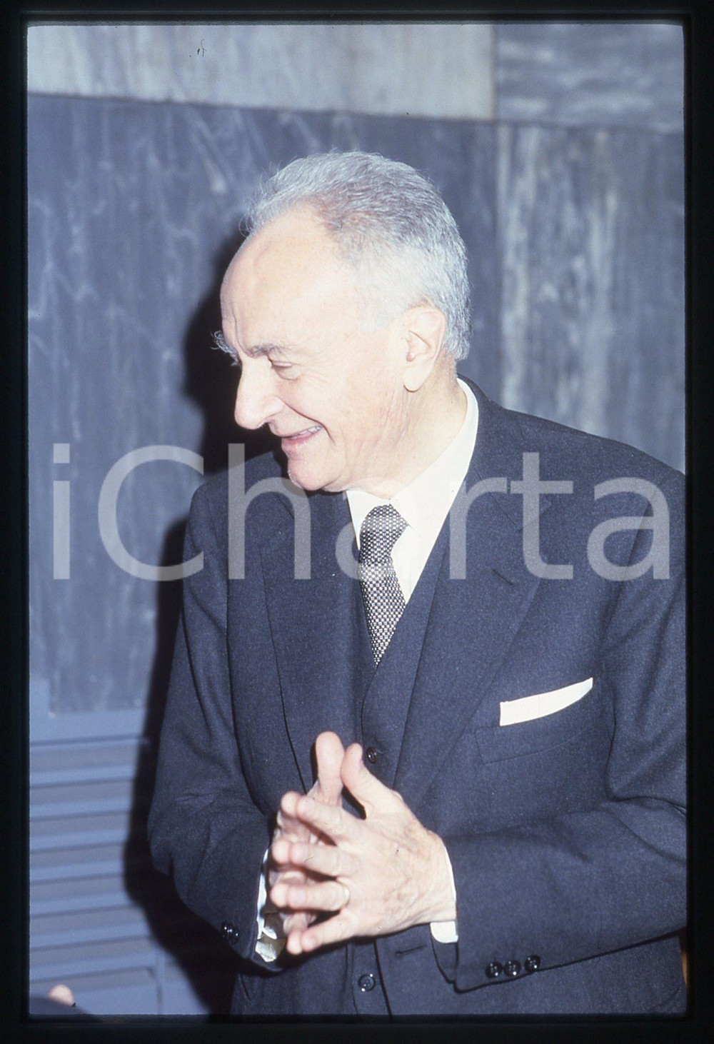 35mm vintage slide* 1985 ca MILANO Michele SINDONA al Processo AMBROSOLI (6)