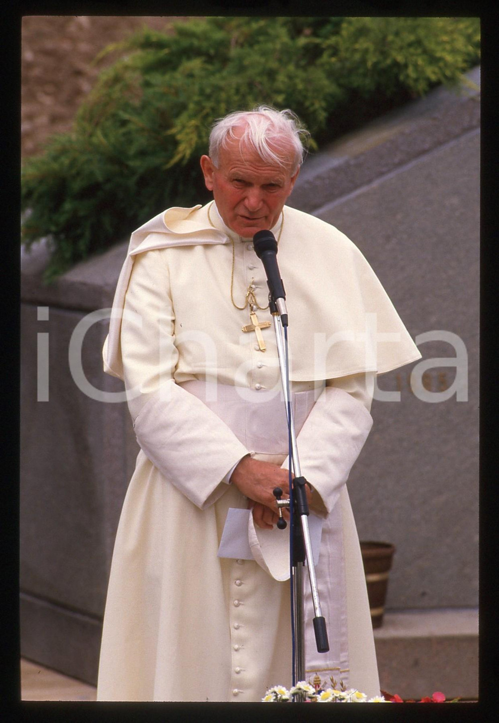 35mm vintage slide* 1988 VAL DI STAVA Papa GIOVANNI PAOLO II Visita pastorale *1