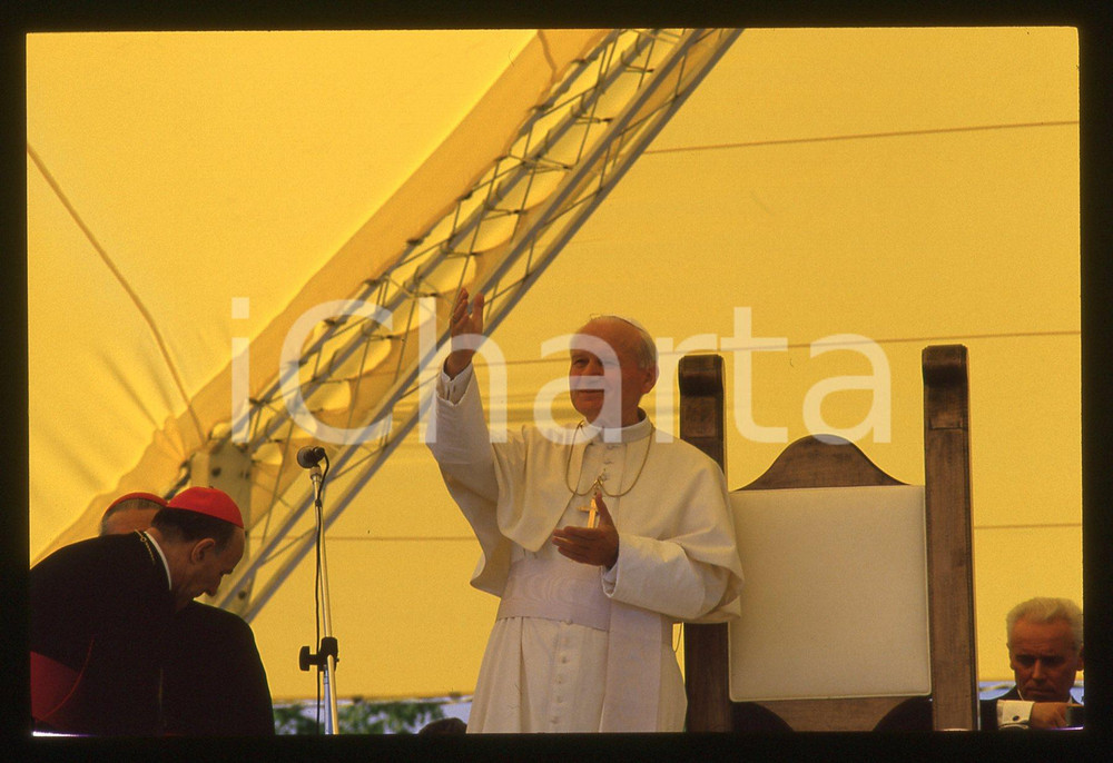 35mm vintage slide* 1988 CIRCUITO DI FIORANO Papa GIOVANNI PAOLO II *Ritratto 5