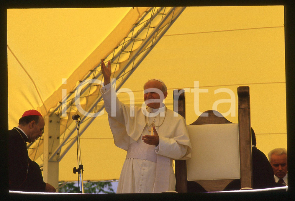 35mm vintage slide* 1988 CIRCUITO DI FIORANO Papa GIOVANNI PAOLO II *Ritratto 6