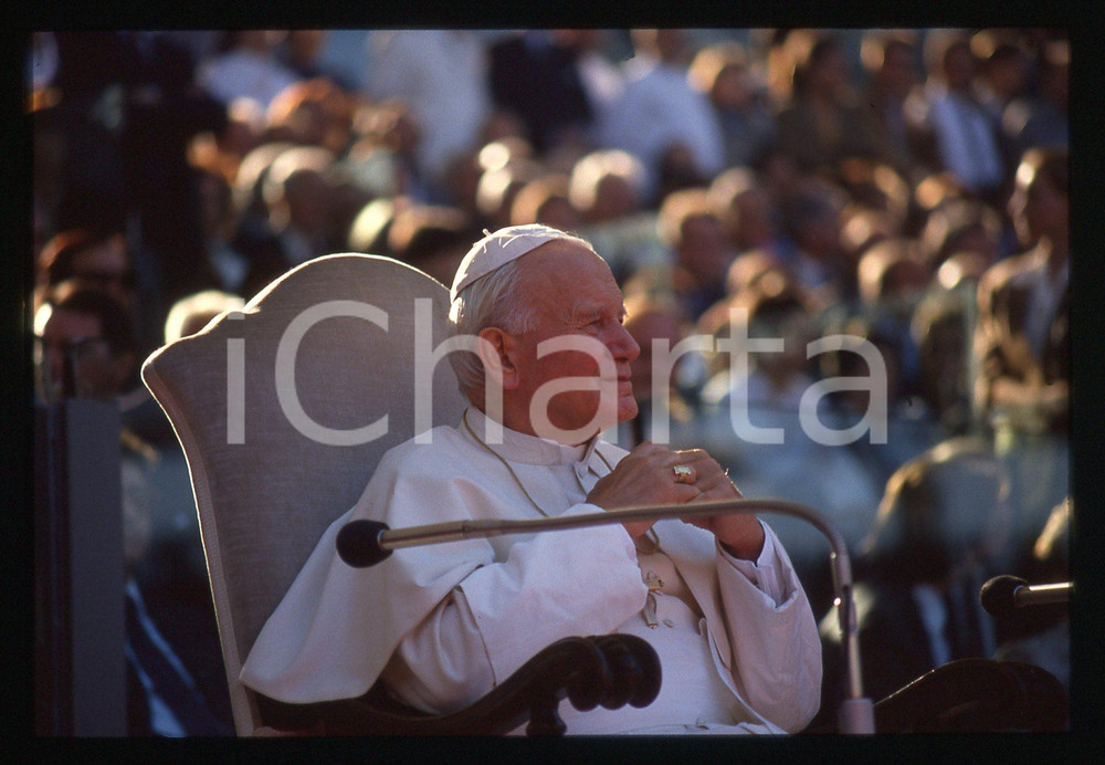 35mm vintage slide* 1990 ROMA *GIOVANNI PAOLO II Inaugurazione Stadio Olimpico 2