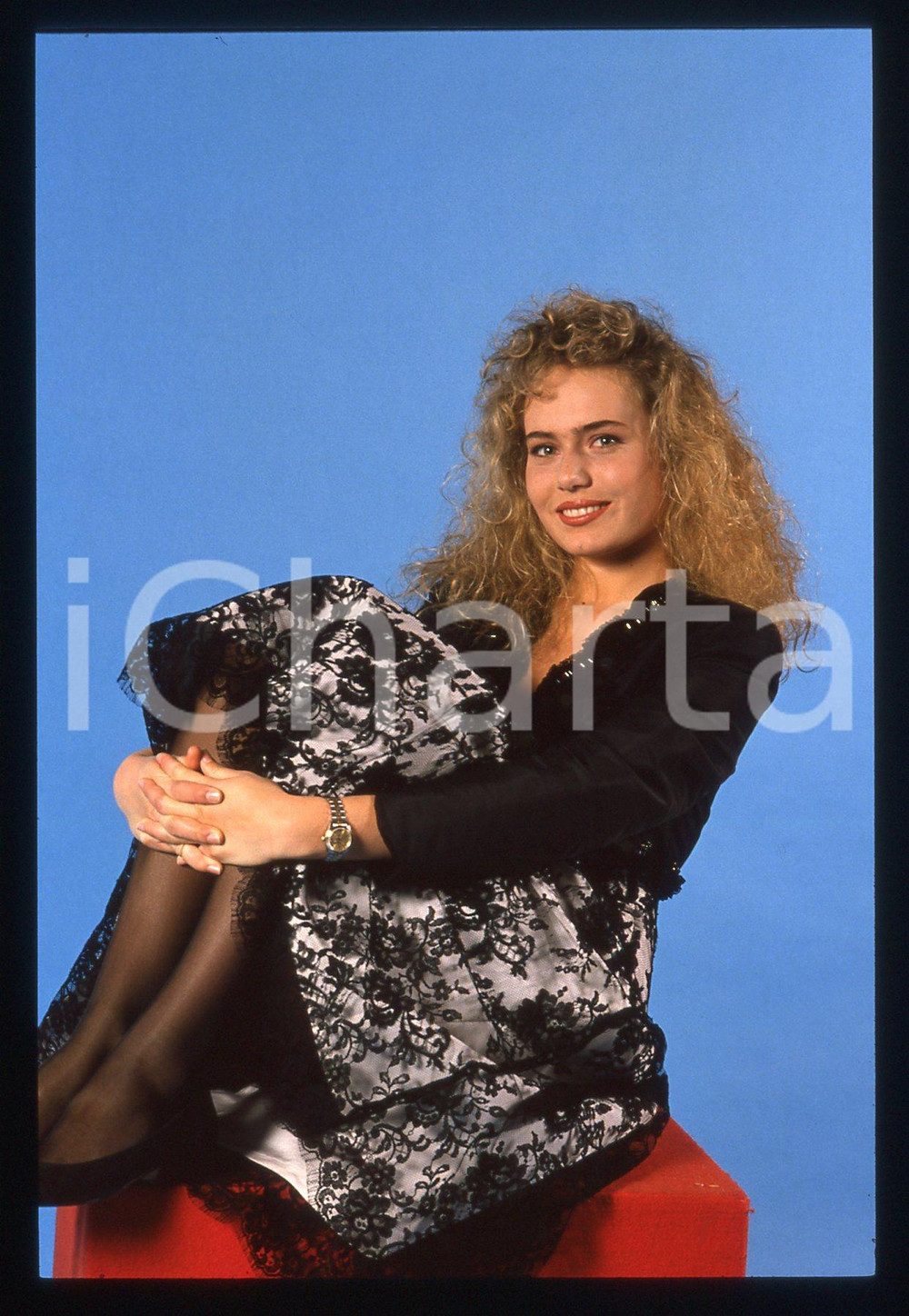 35mm vintage slide* 1989 CANALE 5 Ylenia CARRISI - Ritratto della showgirl (53)