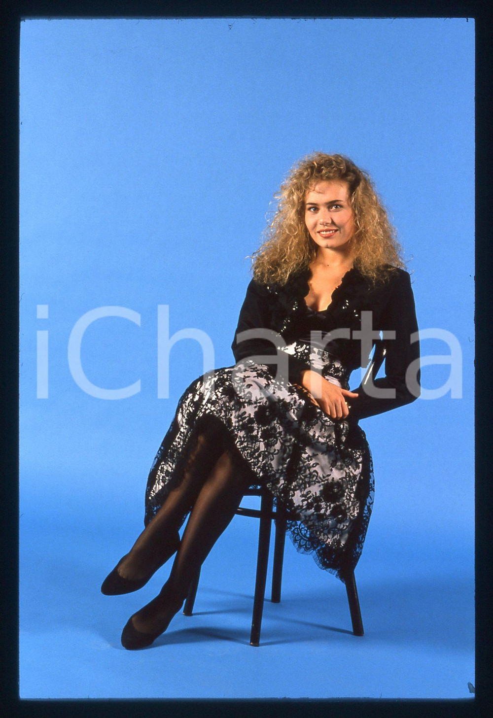 35mm vintage slide* 1989 CANALE 5 Ylenia CARRISI - Ritratto della showgirl (57)