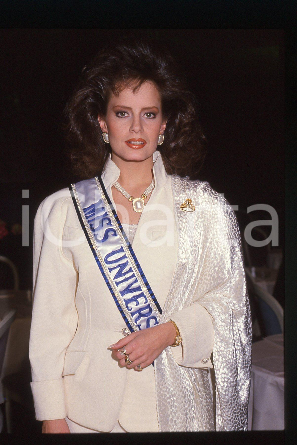 35mm vintage slide* 1988 CAMPIONE D'ITALIA Cecilia BOLOCCO Miss UNIVERSO 1987 6