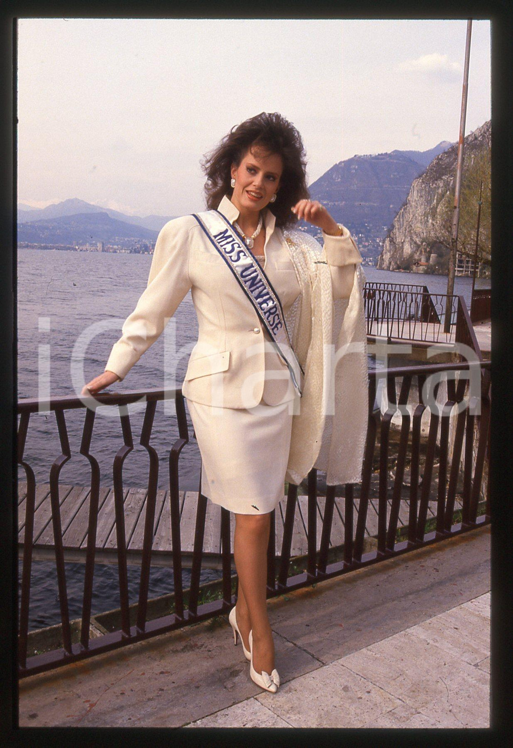 35mm vintage slide* 1988 CAMPIONE D'ITALIA Cecilia BOLOCCO Miss UNIVERSO 1987 9