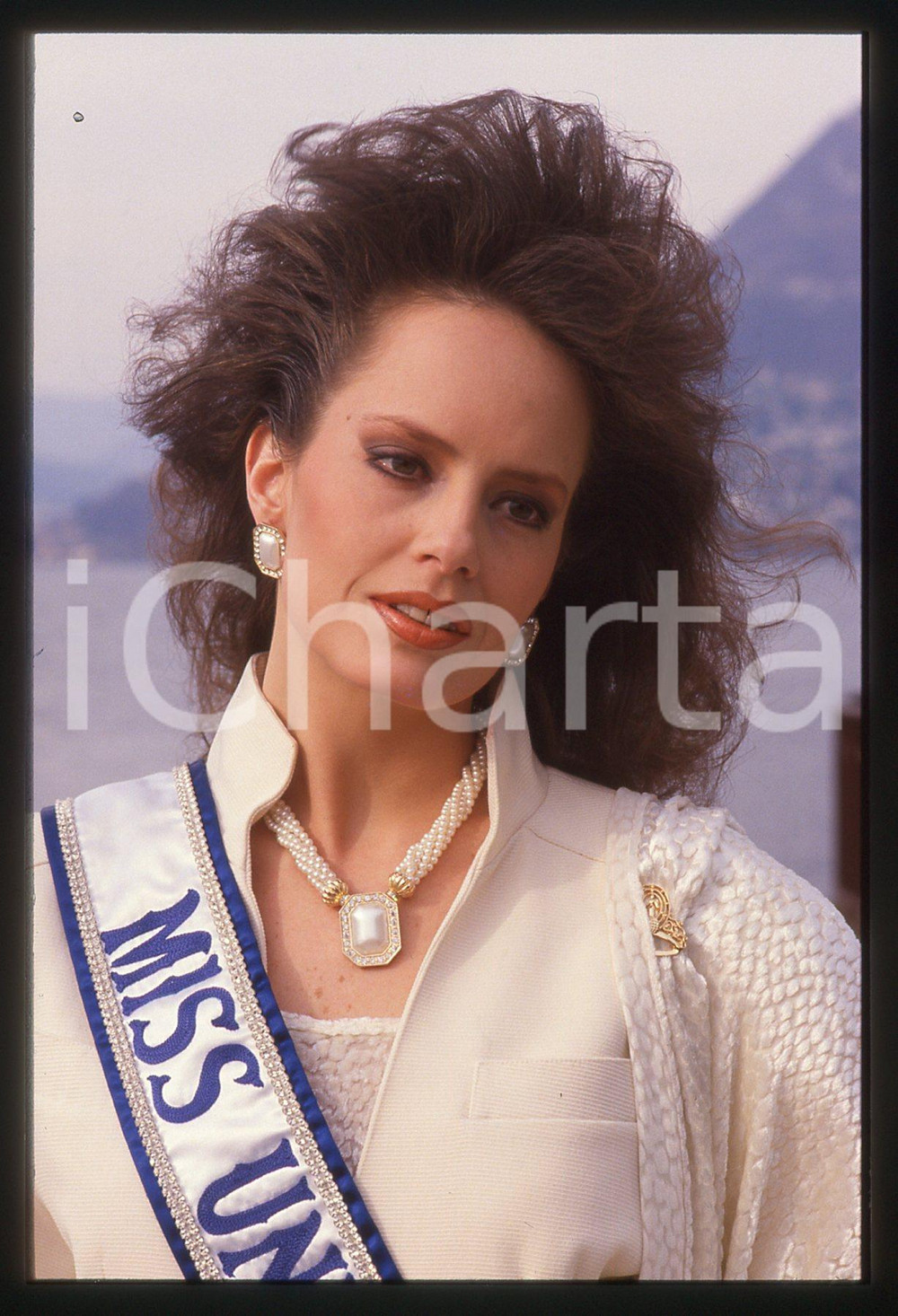 35mm vintage slide* 1988 CAMPIONE D'ITALIA Cecilia BOLOCCO Miss UNIVERSO 1987 10