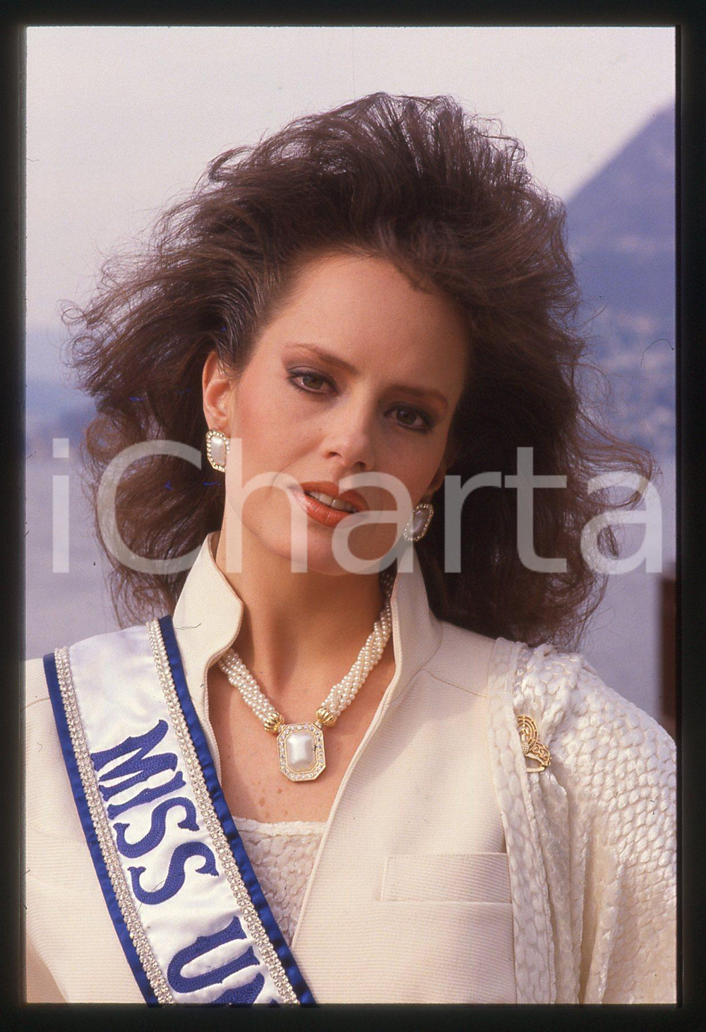 35mm vintage slide* 1988 CAMPIONE D'ITALIA Cecilia BOLOCCO Miss UNIVERSO 1987 16