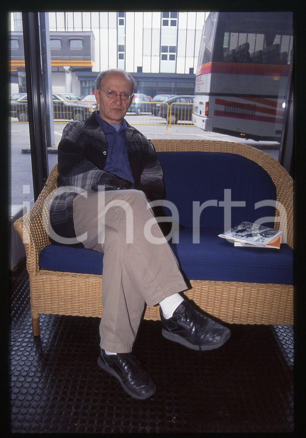 35mm vintage slide* 1996 MILANO - MOEBIUS Jean GIRAUD a CARTOOMICS Ritratto (2)