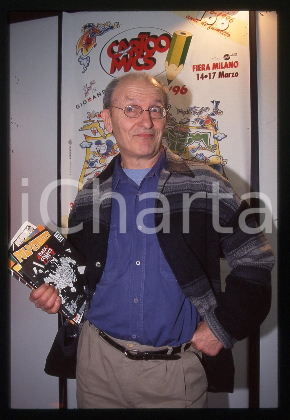 35mm vintage slide* 1996 MILANO - MOEBIUS Jean GIRAUD a CARTOOMICS Ritratto (7)