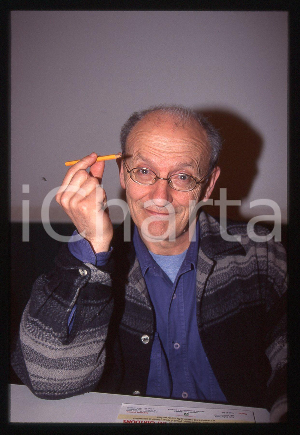 35mm vintage slide* 1996 MILANO - MOEBIUS Jean GIRAUD a CARTOOMICS Ritratto (18)