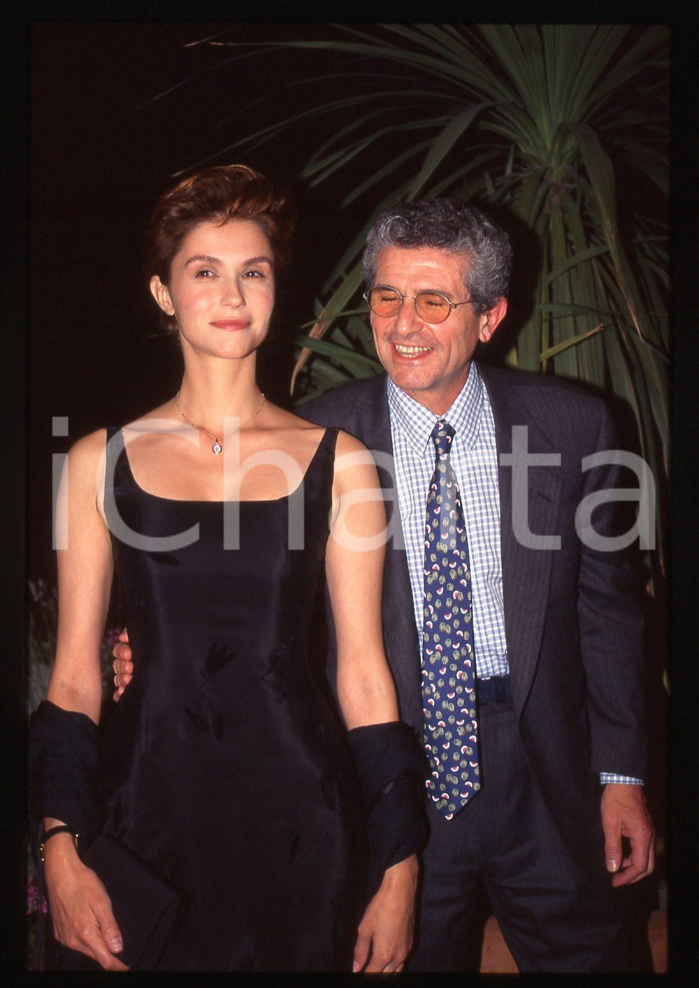 35mm vintage slide* 1996 FESTIVAL VENEZIA Alessandra MARTINES e Claude LELOUCH 5