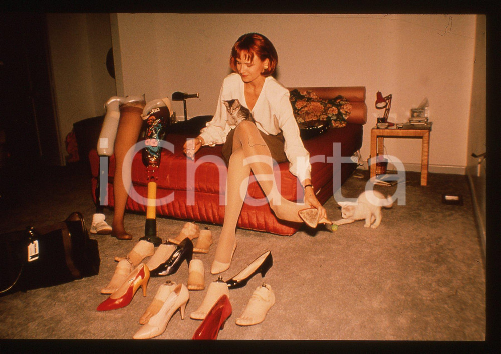 35mm vintage slide* 1985 ca COSTUME - Ivy GUNTER Ritratto della modella (17)