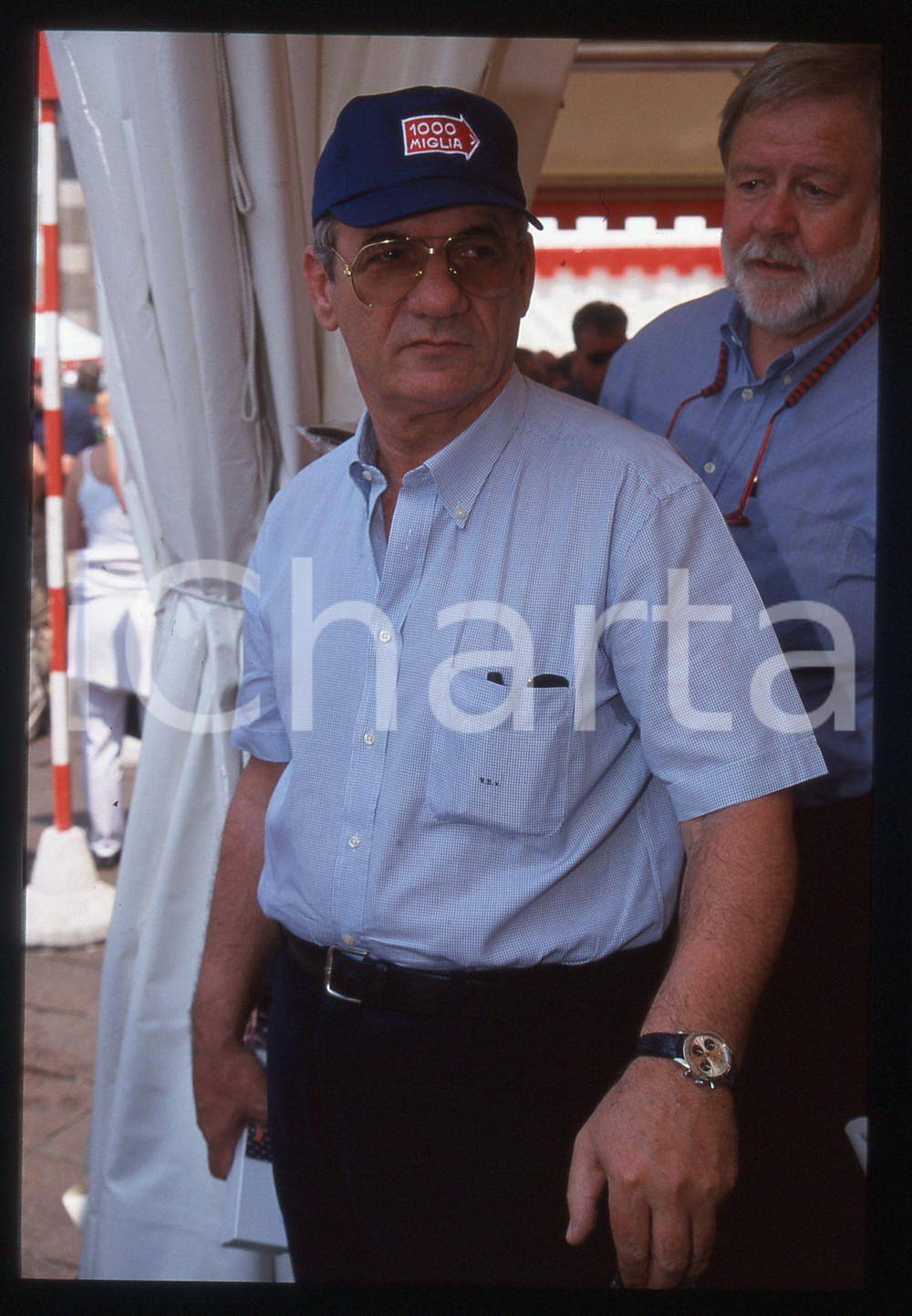 35mm vintage slide* 2000 BRESCIA - MILLE MIGLIA Renato DELLA VALLE Ritratto