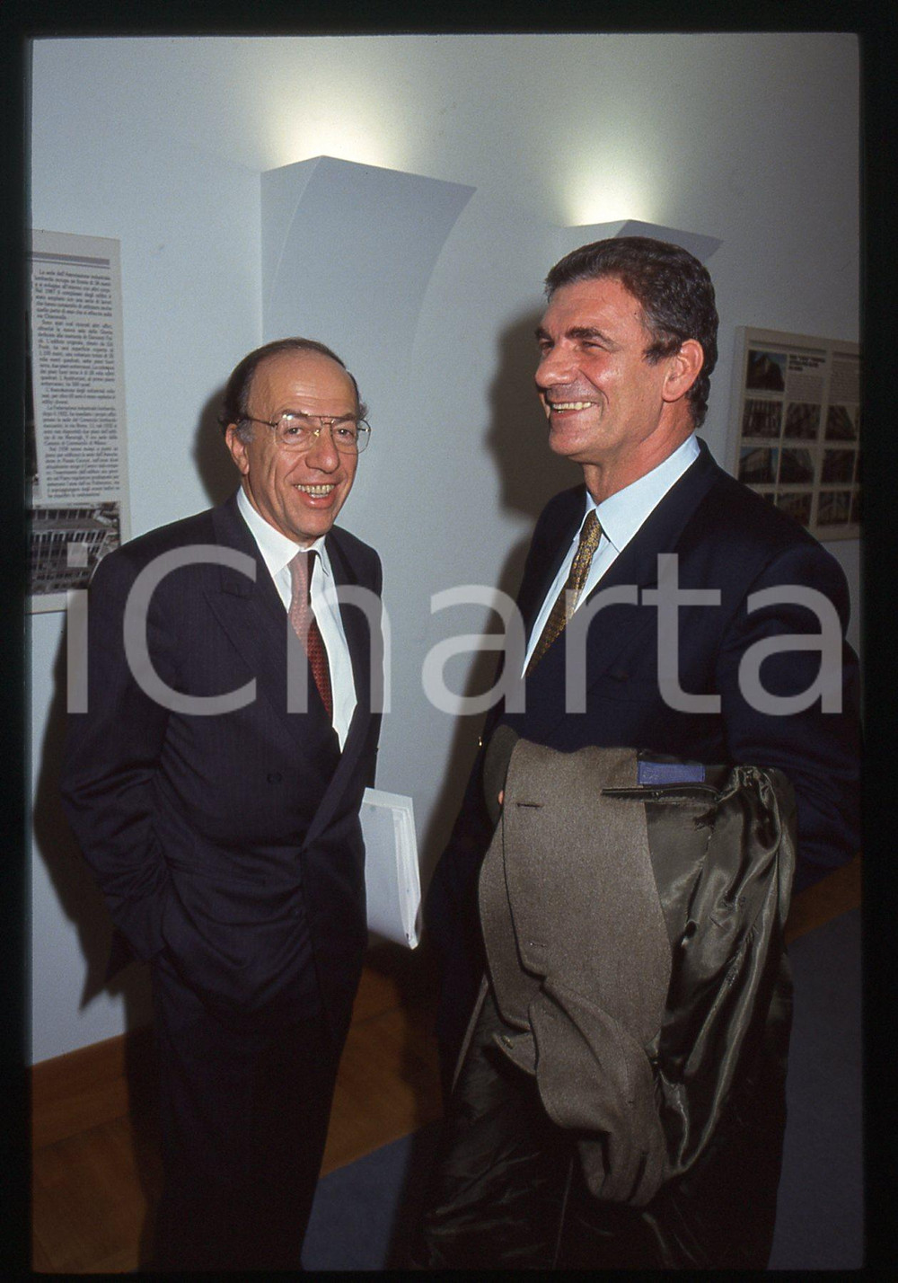 35mm vintage slide* 1990 ca COSTUME Fedele CONFALONIERI e Renato DELLA VALLE (2)