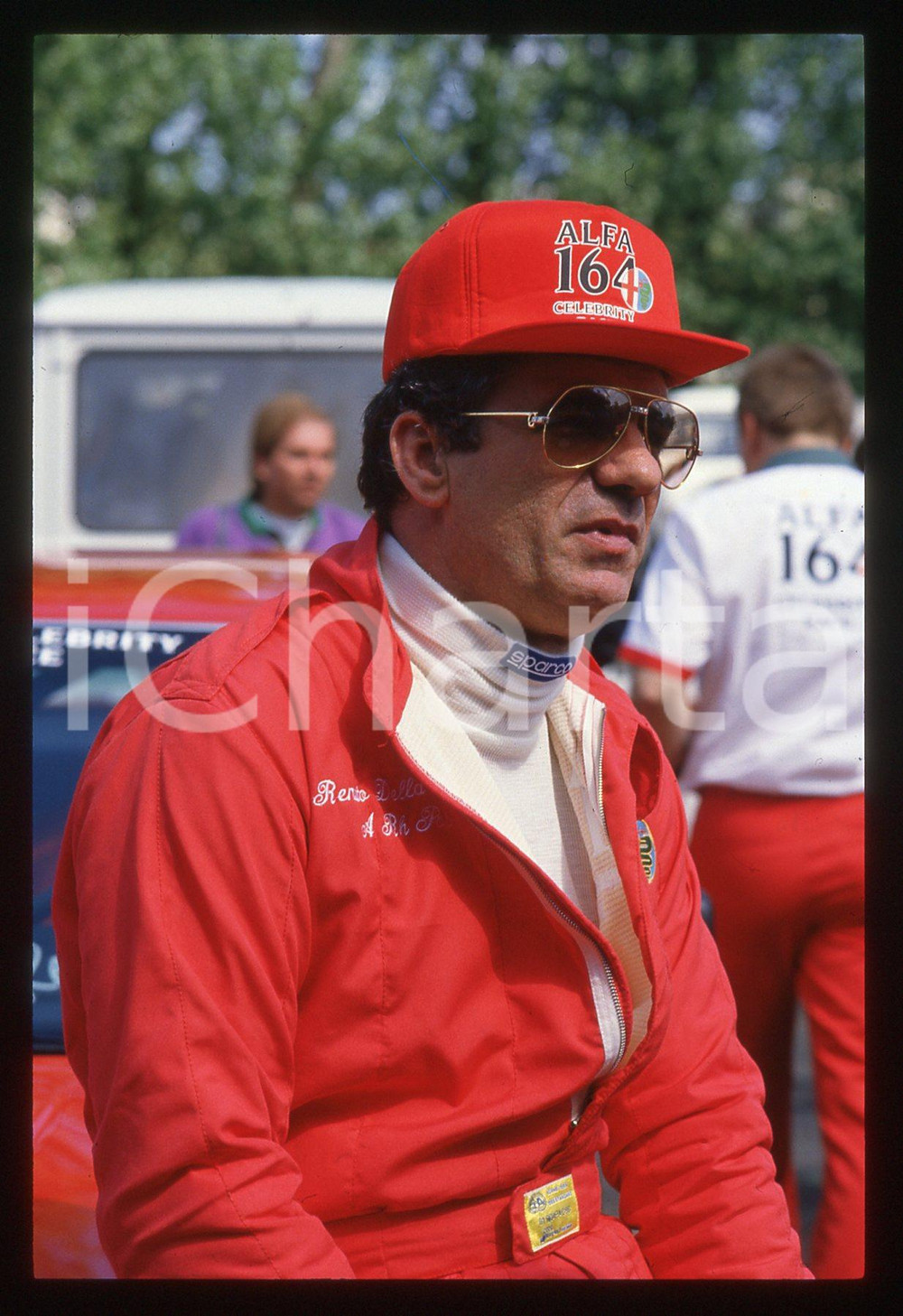 35mm vintage slide* 1988 GP MONZA Renato DELLA VALLE - ALFA 164 CELEBRITY RACE 3