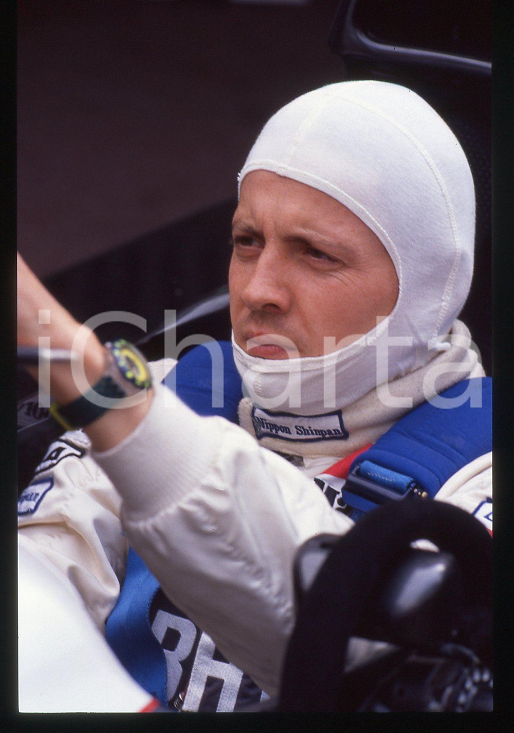 35mm vintage slide* 1991 FORMULA 1 - Stefano MODENA su TYRRELL 020 ai box (9)