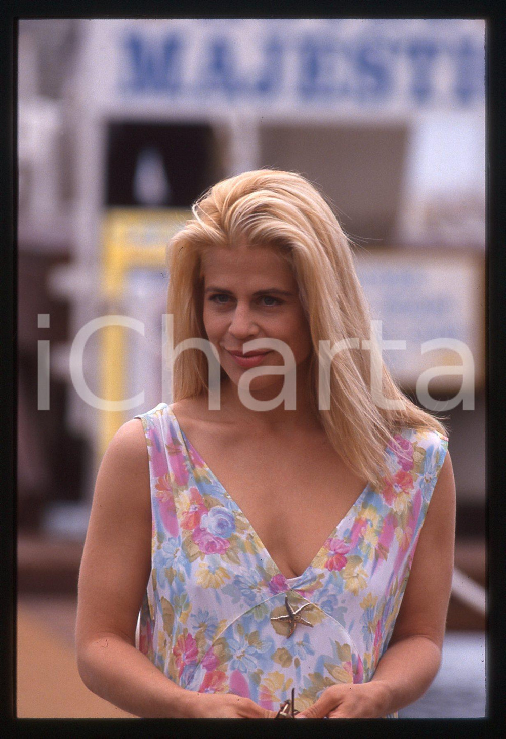 35mm vintage slide* 1994 FESTIVAL CANNES Linda HAMILTON Ritratto dell'attrice 12