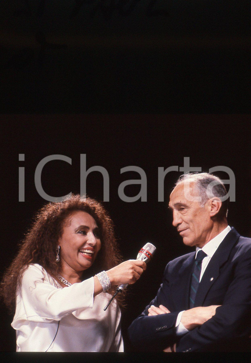 35mm vintage slide* 1990 MILANO Lara SAINT PAUL Enzo BEARZOT Galà ITALIA '90 (2)