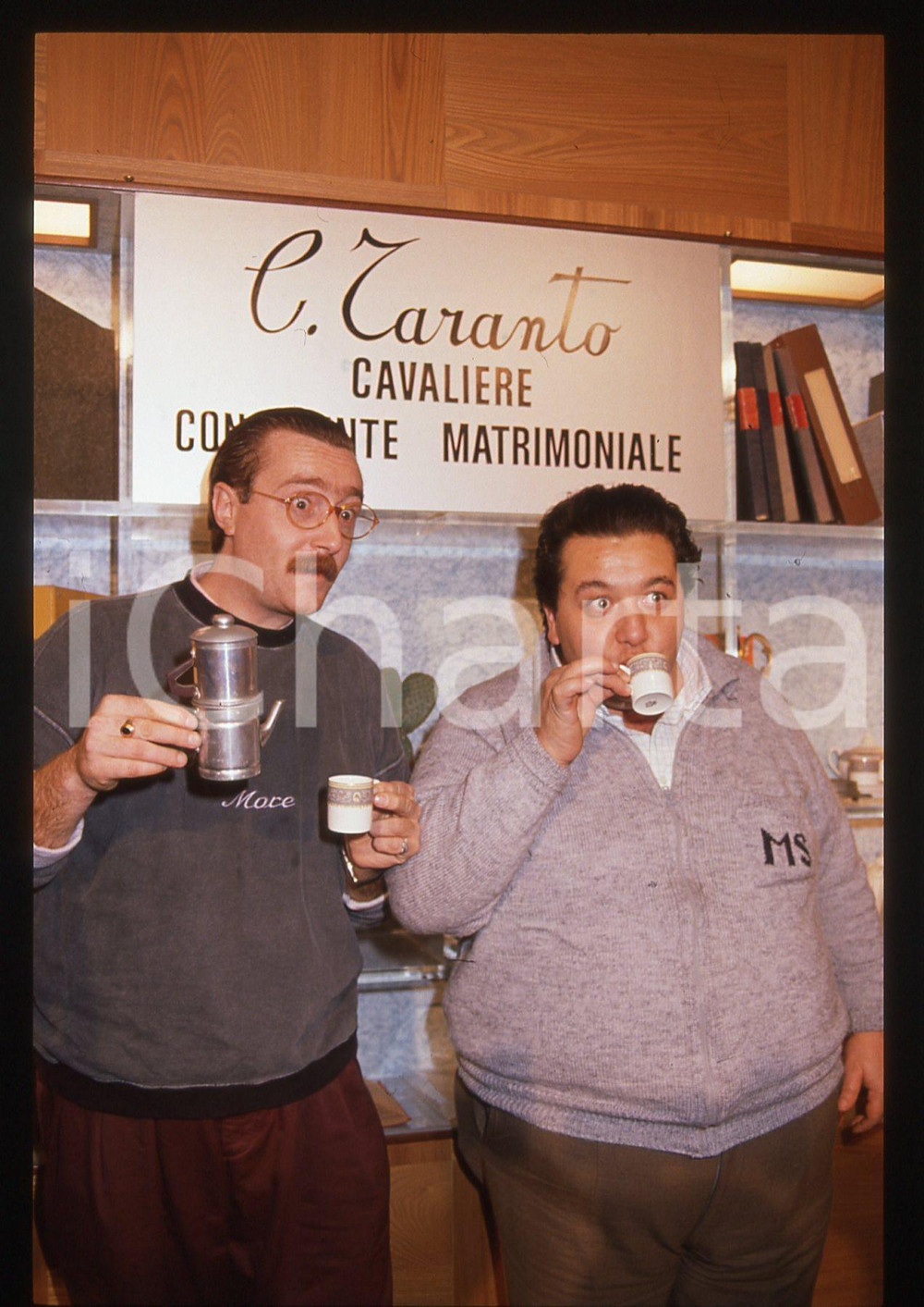 35mm vintage slide* 1989 RAI - MAI DIRE MAI Mimmo SEPE e Corrado TARANTO (3)