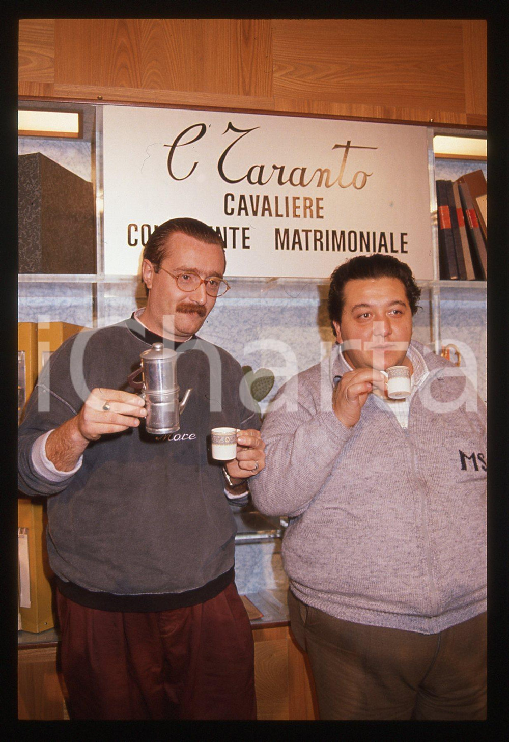 35mm vintage slide* 1989 RAI - MAI DIRE MAI Mimmo SEPE e Corrado TARANTO (4)