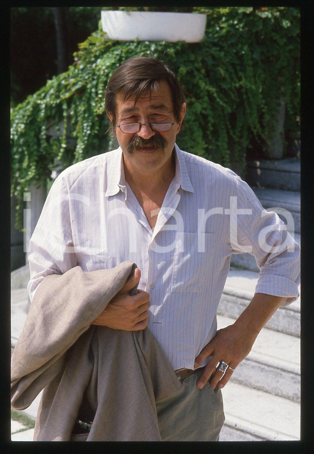 35mm vintage slide* 1984 VENEZIA Günter GRASS Giurato alla Mostra del Cinema (8)