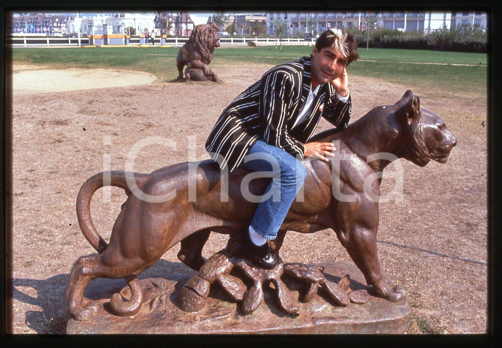 35mm vintage slide* 1990 ca FESTIVAL DE DEAUVILLE Patrice DREVET Ritratto (6)