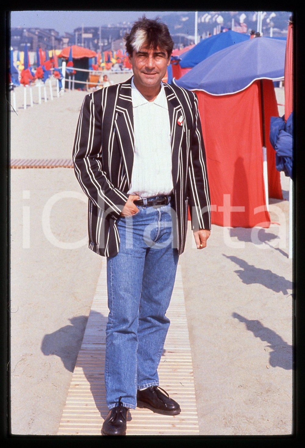 35mm vintage slide* 1990 ca FESTIVAL DE DEAUVILLE Patrice DREVET Ritratto (11)