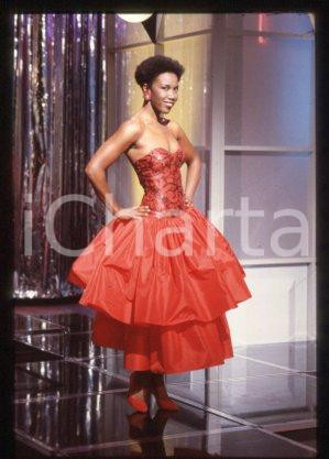 35mm vintage slide* 1985 ITALY singer Josette MARTIAL Portrait (2)