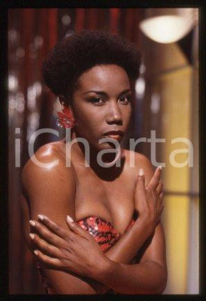 35mm vintage slide* 1985 ITALY singer Josette MARTIAL Portrait (4)