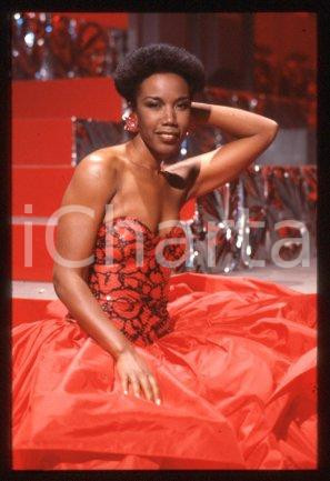 35mm vintage slide* 1985 ITALY singer Josette MARTIAL Portrait (29)