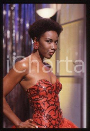 35mm vintage slide* 1985 ITALY singer Josette MARTIAL Portrait (39)