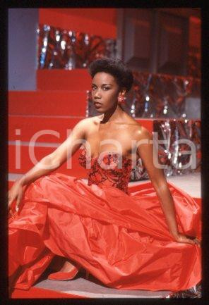 35mm vintage slide* 1985 ITALY singer Josette MARTIAL Portrait (40)