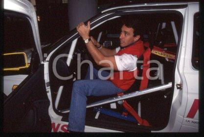 35mm vintage slide* 1994 SAN REMO RALLY Daniel DUCRUET at the car (41)