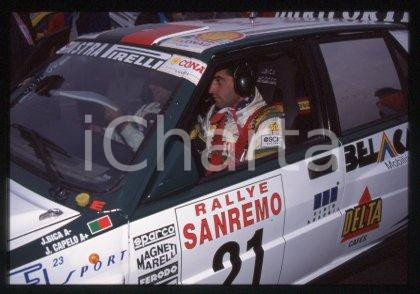 35mm vintage slide* 1994 SAN REMO RALLY Daniel DUCRUET at the car (42)