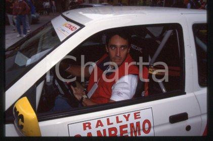 35mm vintage slide* 1994 SAN REMO RALLY Daniel DUCRUET at the car (45)