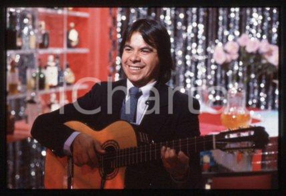 35mm vintage slide* 1985 MUSIC Portrait of guitarist Angel "PATO" GARCIA (4)