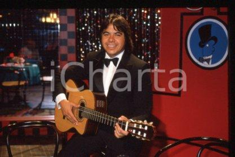 35mm vintage slide* 1985 MUSIC Portrait of guitarist Angel "PATO" GARCIA (5)