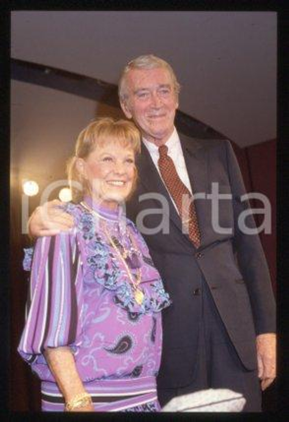 35mm vintage slide* 1985 ca CINEMA June ALLYSON and James STEWART (35)
