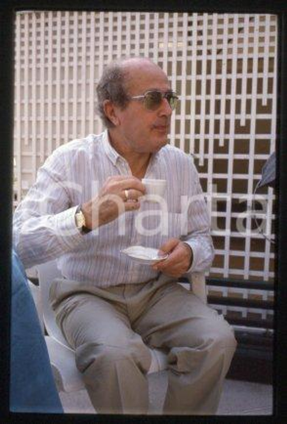 35mm vintage slide* 1985 ca CINEMA film director Manoel de OLIVEIRA (11)