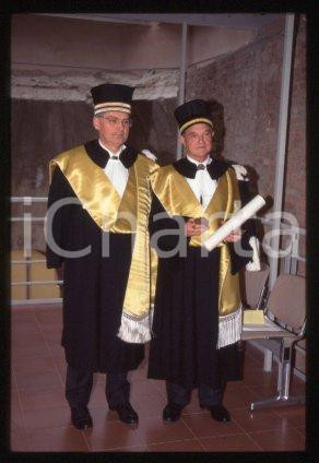 35mm vintage slide* 1995 BOLOGNA UNIVERSITY George SOROS & Stefano ZAMAGNI (90)